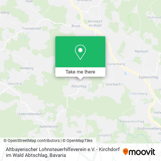 Altbayerischer Lohnsteuerhilfeverein e.V. - Kirchdorf im Wald Abtschlag map