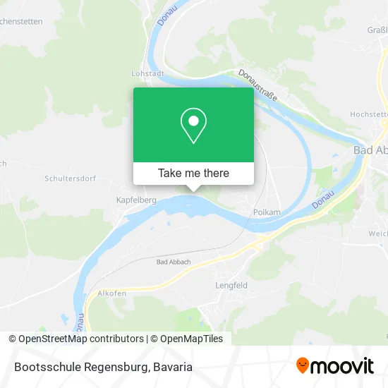 Карта Bootsschule Regensburg