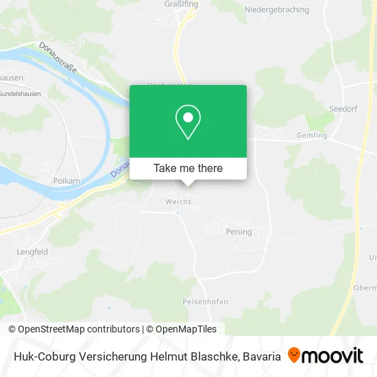 Карта Huk-Coburg Versicherung Helmut Blaschke