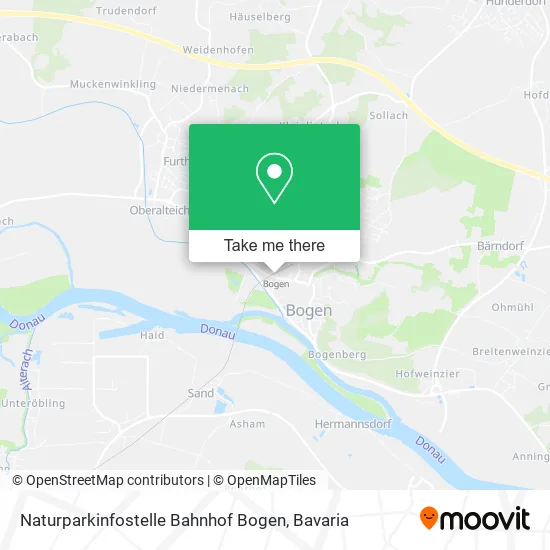 Карта Naturparkinfostelle Bahnhof Bogen