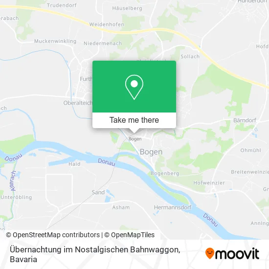 Карта Übernachtung im Nostalgischen Bahnwaggon