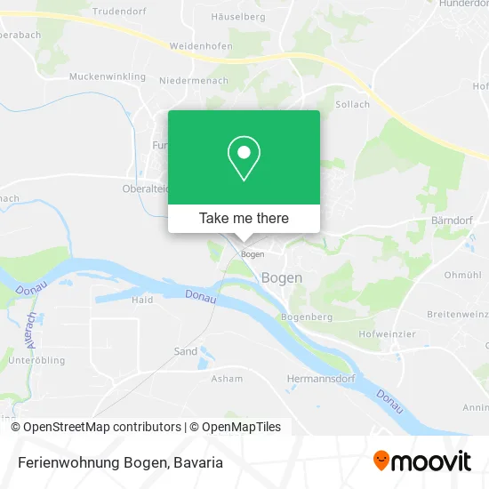 Карта Ferienwohnung Bogen