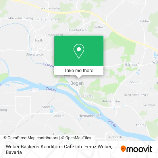 Карта Weber Bäckerei Konditorei Cafe Inh. Franz Weber