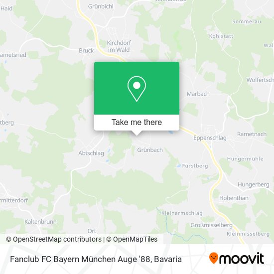 Fanclub FC Bayern München Auge '88 map