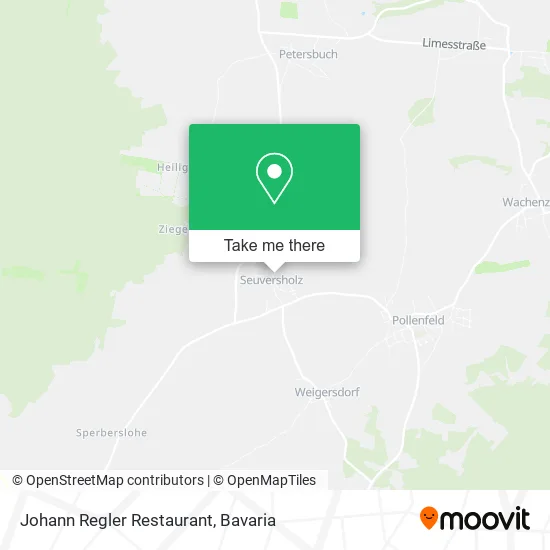 Карта Johann Regler Restaurant