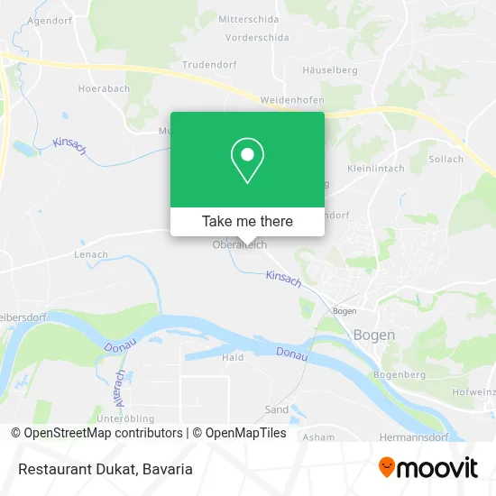 Restaurant Dukat map