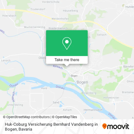 Карта Huk-Coburg Versicherung Bernhard Vandenberg in Bogen