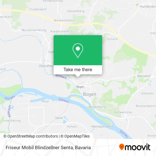 Карта Friseur Mobil Blindzellner Senta