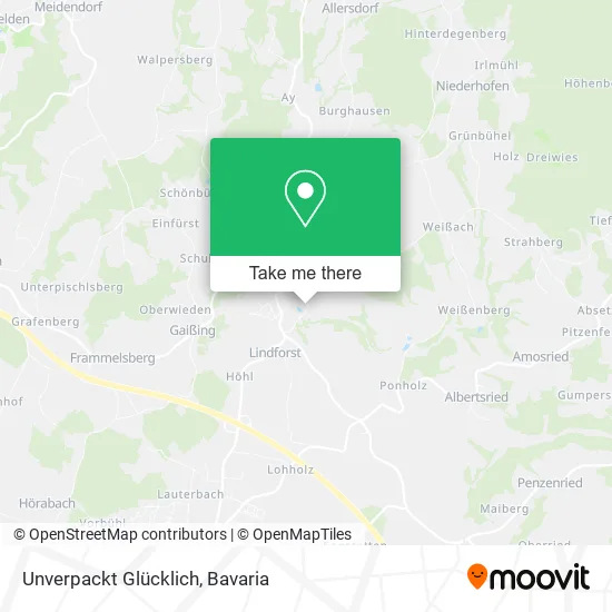 Карта Unverpackt Glücklich