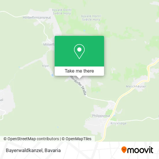 Карта Bayerwaldkanzel