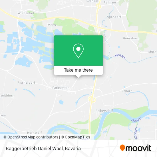 Карта Baggerbetrieb Daniel Wasl