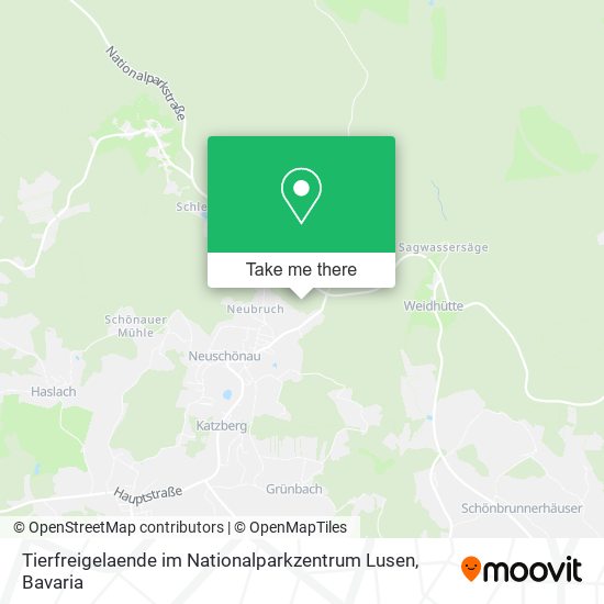 Tierfreigelaende im Nationalparkzentrum Lusen map