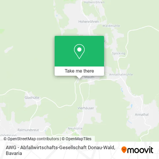 Карта AWG - Abfallwirtschafts-Gesellschaft Donau-Wald