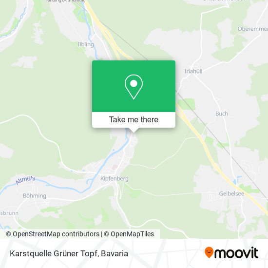 Karstquelle Grüner Topf map