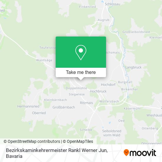 Bezirkskaminkehrermeister Rankl Werner Jun map