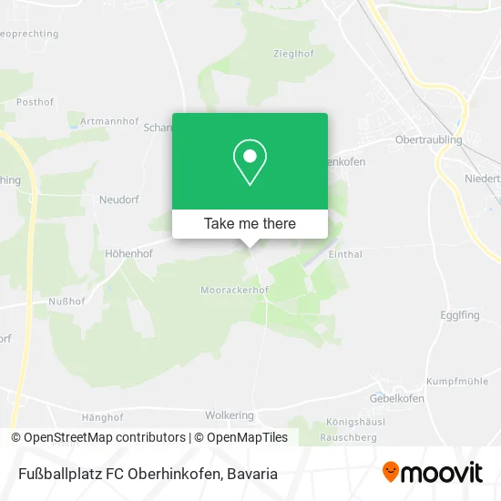 Карта Fußballplatz FC Oberhinkofen