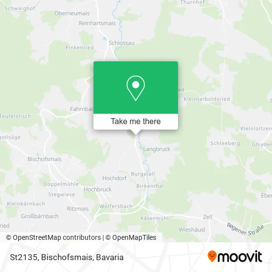 Карта St2135, Bischofsmais