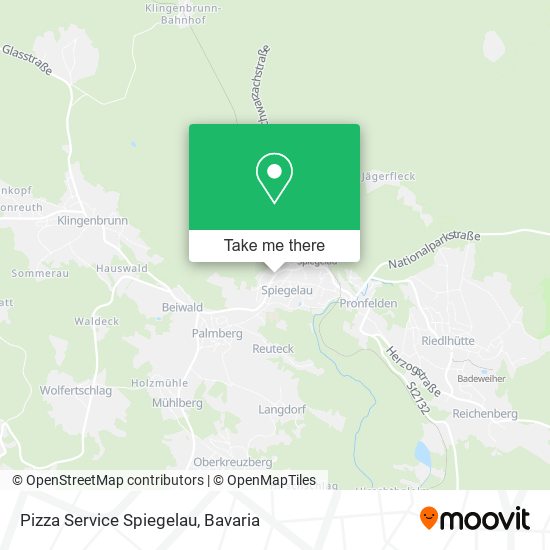 Pizza Service Spiegelau map
