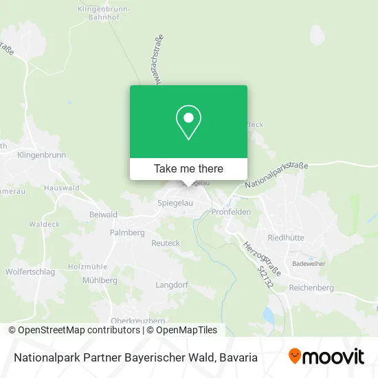 Карта Nationalpark Partner Bayerischer Wald