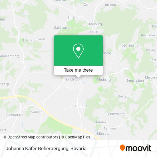 Johanna Käfer Beherbergung map