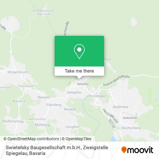 Swietelsky Baugesellschaft m.b.H., Zweigstelle Spiegelau map