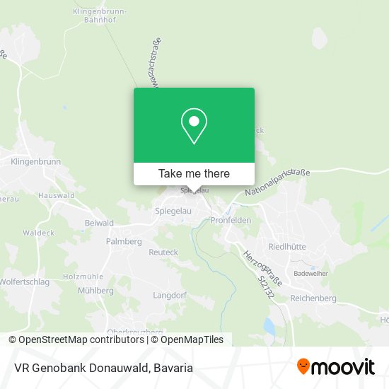 VR Genobank Donauwald map