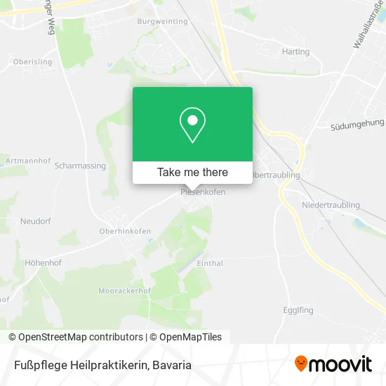 Карта Fußpflege Heilpraktikerin
