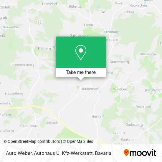 Карта Auto Weber, Autohaus U. Kfz-Werkstatt