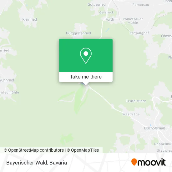 Карта Bayerischer Wald