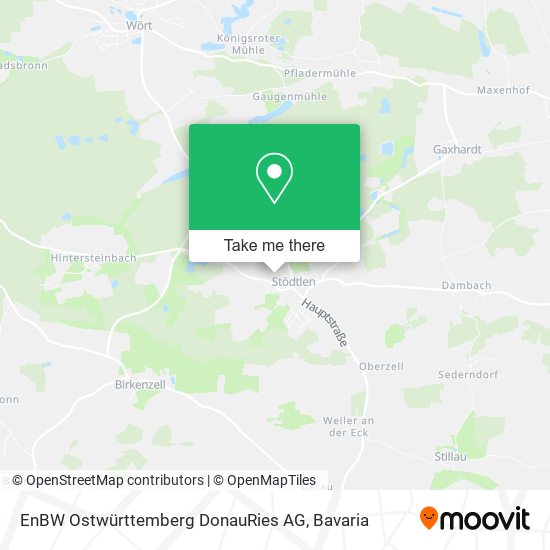 EnBW Ostwürttemberg DonauRies AG map