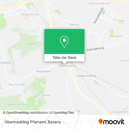Карта Obertraubling Pfarramt