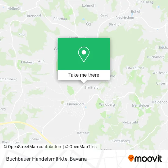 Карта Buchbauer Handelsmärkte
