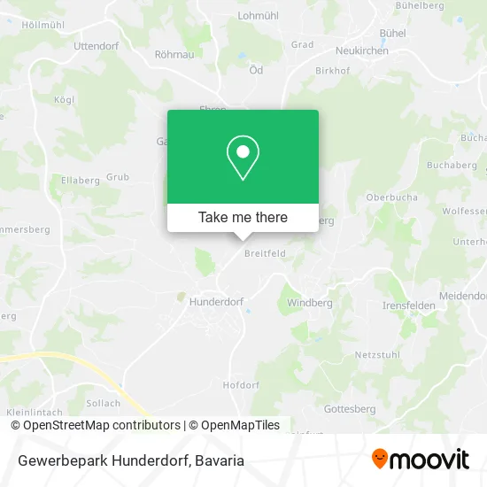 Карта Gewerbepark Hunderdorf