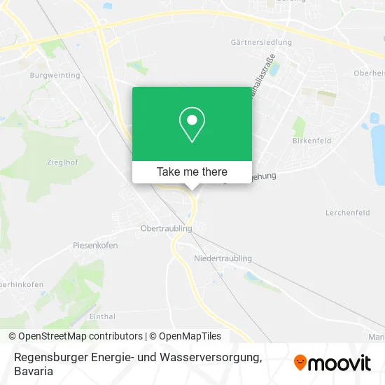 Карта Regensburger Energie- und Wasserversorgung