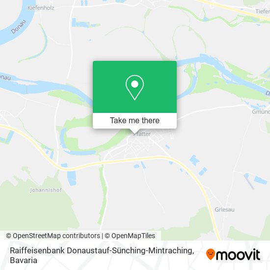 Raiffeisenbank Donaustauf-Sünching-Mintraching map