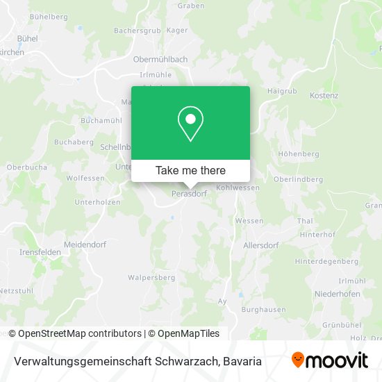 Verwaltungsgemeinschaft Schwarzach map