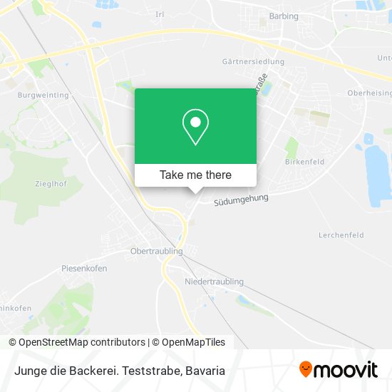 Junge die Backerei. Teststrabe map