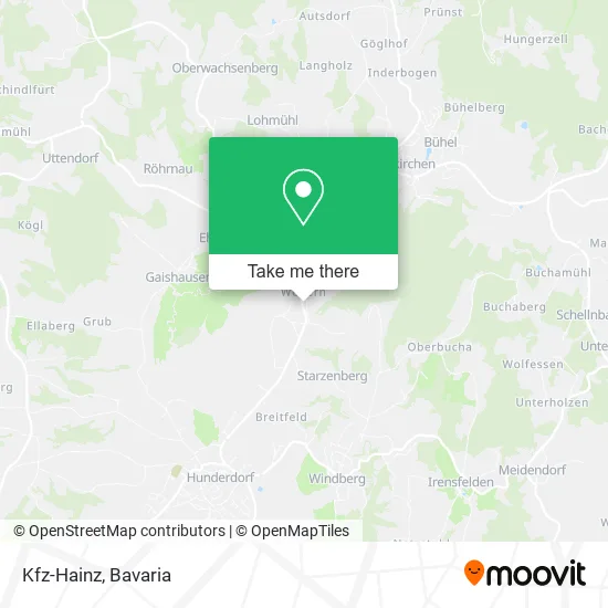 Карта Kfz-Hainz