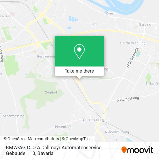 BMW-AG C. O A.Dallmayr Automatenservice Gebaude 110 map