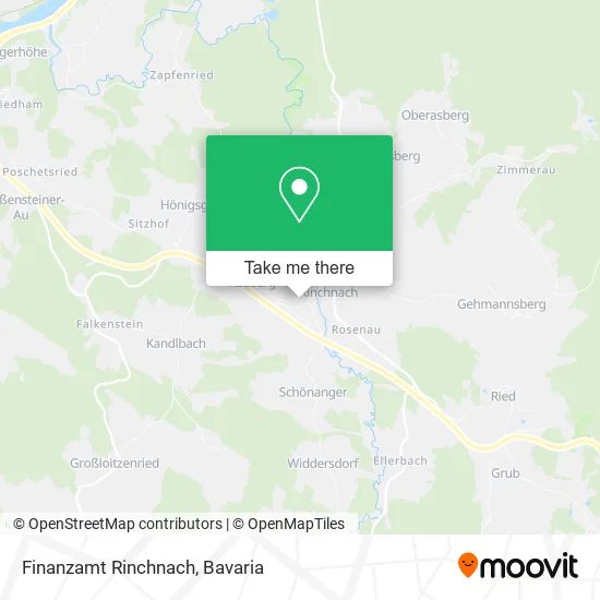 Карта Finanzamt Rinchnach
