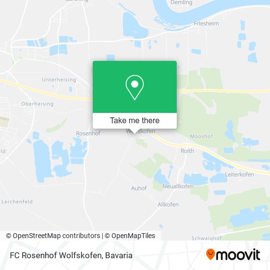 FC Rosenhof Wolfskofen map