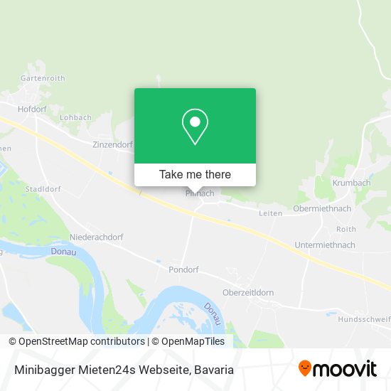 Minibagger Mieten24s Webseite map