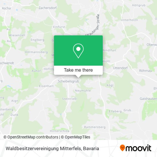 Waldbesitzervereinigung Mitterfels map