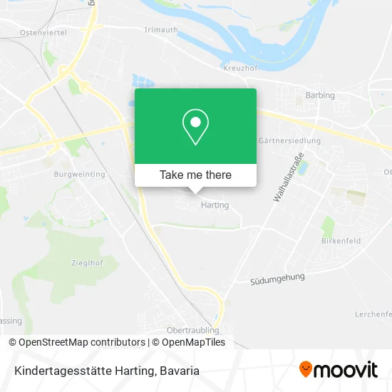 Карта Kindertagesstätte Harting