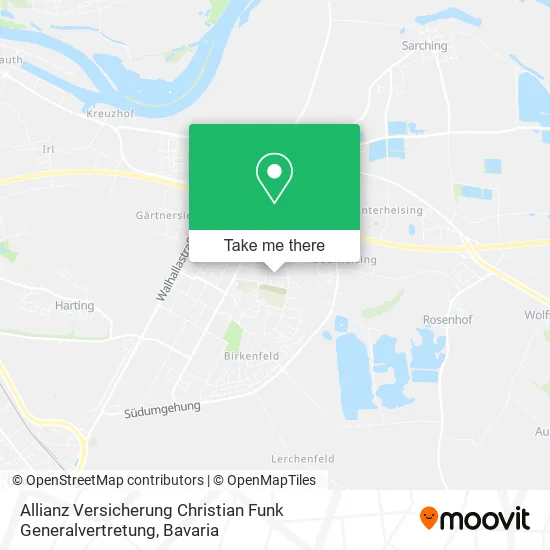 Карта Allianz Versicherung Christian Funk Generalvertretung