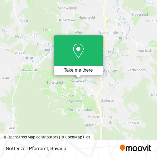 Карта Gotteszell Pfarramt