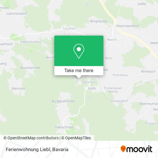 Ferienwohnung Liebl map