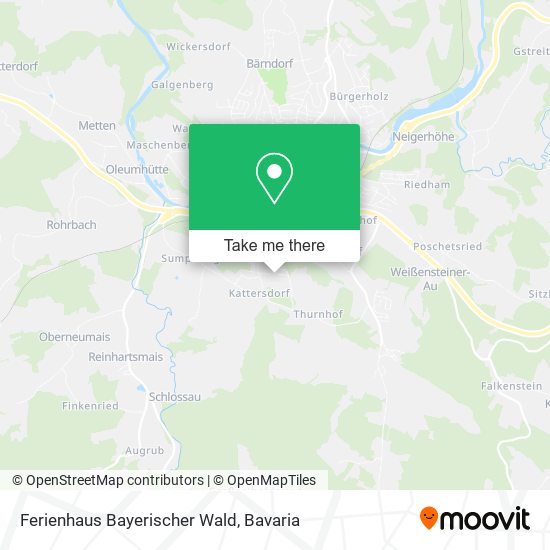 Ferienhaus Bayerischer Wald map