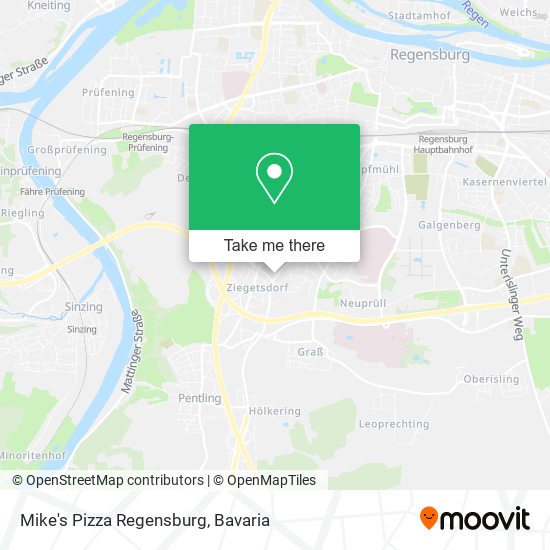 Mike's Pizza Regensburg map