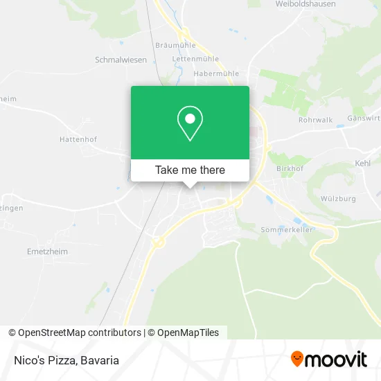 Карта Nico's Pizza